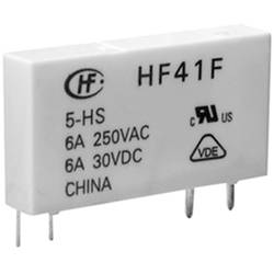 Hongfa HF41F/024-ZST, HF41F/024-ZST relé do DPS, monostabilní, 1 cívka, 125 V/DC, 400 V/AC, 6 A, 1 ks