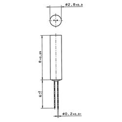 Yageo Nexensos MR828 32209342 platinový teplotní senzor, PT1000, -70 do +500 °C