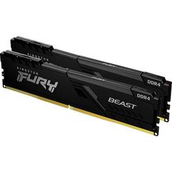 Kingston FURY Beast Sada RAM pro PC DDR4 16 GB 2 x 8 GB 3200 MHz 288pin DIMM CL16 KF432C16BBK2/16