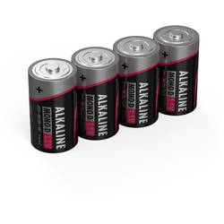 Ansmann LR20 Red-Line baterie velké mono D alkalicko-manganová 16000 mAh 1.5 V 4 ks