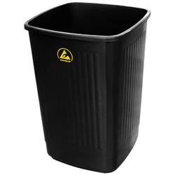 BJZ A-34058 ESD odpadkový koš 50 l (š x v x h) 36 x 51 x 36 mm plast černá 1 ks