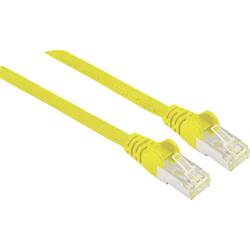 Intellinet 740586 RJ45 síťové kabely, propojovací kabely CAT 6A S/FTP 0.25 m žlutá fóliové stínění, stínění pletivem, stíněný, podpora HDMI, bez halogenů 1 ks