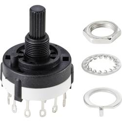 TRU COMPONENTS TC-9415596 SR26A4-2X6-18F20 otočný spínač 250 V 150 mA 12 x 30 ° 1 ks