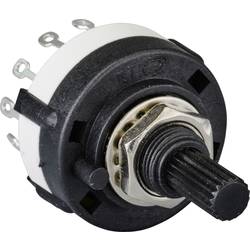 TRU COMPONENTS TC-9415596 SR26A4-2X6-18F20 otočný spínač 250 V 150 mA Počet pozic přepínače 6 12 x 30 ° 1 ks Piece