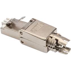 Digitus DN-93634, zástrčka RJ45, zástrčka, rovná, stříbrná, 1 ks