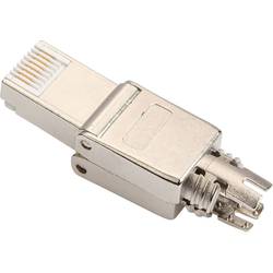 Digitus DN-93634, zástrčka RJ45, zástrčka, rovná, stříbrná, 1 ks