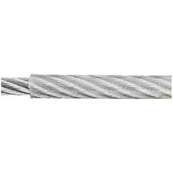 ocelové lano pozinkované (Ø x d) 4 mm x 50 m dörner + helmer 190040 šedá