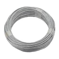 ocelové lano galvanizováno zinkem (Ø x d) 3 mm x 20 m dörner + helmer 190381 šedá