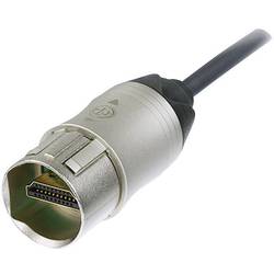 Neutrik HDMI kabel Zástrčka HDMI-A, Zástrčka HDMI-A 1.00 m niklová NKHDMI-1 lze namontovat HDMI kabel