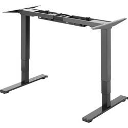 SpeaKa Professional konstrukce psacího stolu pro práci vsedě i ve stoje výškově nastavitelné Rozsah výšky: 620 do 1280 mm (š x h) 1700 mm x 650 mm černá
