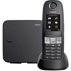 Gigaset E630 DECT, GAP bezdrátový analogový telefon outdoorový, kapesní svítilna, konektor na sluchátka černá