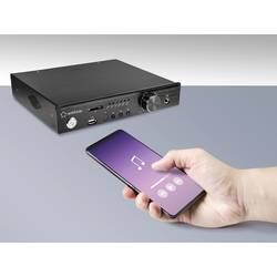 Renkforce RF-WAM-300 stereo zesilovač 2 x 50 W černá Bluetooth®, USB