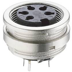 Lumberg KFR 50/6 DIN kruhový konektor zásuvka, vestavná vertikální Pólů: 5 stříbrná 1 ks