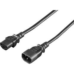 Rittal napájecí prodlužovací kabel [1x IEC zástrčka C14 10 A - 1x IEC C13 zásuvka 10 A] 1.80 m černá