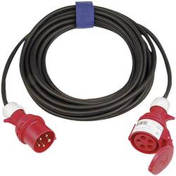 SIROX 363.510 napájecí prodlužovací kabel 16 A černá 10.00 m H07RN-F 5G 2,5 mm² s fázovým měničem