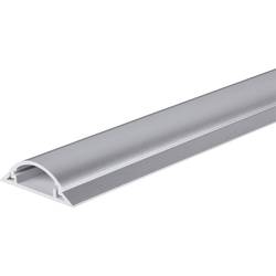 TRU COMPONENTS kabelový můstek 1572569 PVC stříbrná Kanálů: 1 1000 mm Množství: 1 m