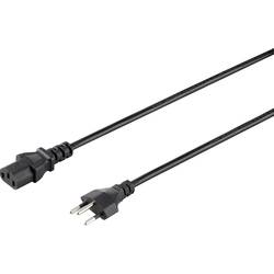 Sygonix SY-5042720 IEC kabel černá 2.00 m