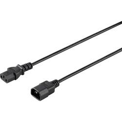 Sygonix SY-5042726 IEC prodlužovací kabel černá 0.50 m