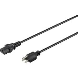 Sygonix SY-5042736 IEC kabel černá 2.00 m