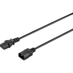 Sygonix SY-5042704 IEC prodlužovací kabel černá 1.50 m