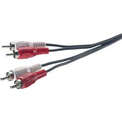 SpeaKa Professional SP-1300368 cinch audio kabel [2x cinch zástrčka - 2x cinch zástrčka] 2.50 m černá