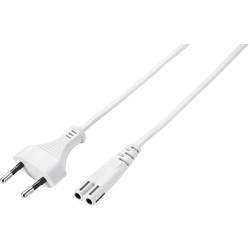 Sygonix SY-5044236 napájecí síťový kabel bílá 3.00 m