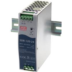 Mean Well SDR-120-24 síťový zdroj na DIN lištu, 24 V/DC, 5 A, 120 W, výstupy 1 x