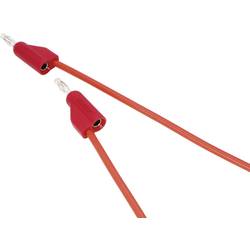 VOLTCRAFT MSB-100 měřicí kabel 4 mm zástrčka 4 mm zástrčka 1.00 m červená 1 ks