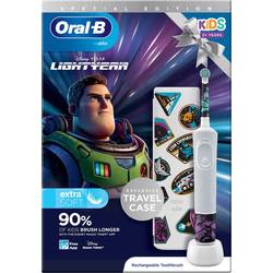 Oral-B Vitality D100.413 Kids Lightyear D100.413.2K elektrický dětský kartáček na zuby rotační/oscilační bílá, fialová