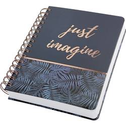 Sigel Jolie® mystic jungle JN603 poznámková kniha se spirálovou vazbou tečkovaná lineatura (tečkované čtverečky) černá, modrá Počet listů: 240 DIN A5