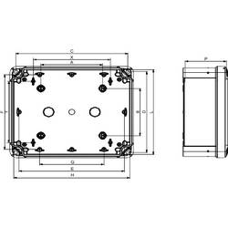 Schneider Electric NSYTBS1176, NSYTBS1176 skřínka na stěnu, IP66, 74 mm x 116 mm x 62 mm, 5 ks