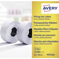 Avery-Zweckform cenovky PLP1626 trvalé Šířka etikety: 26 mm Výška štítku: 16 mm bílá 12000 ks