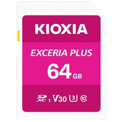 Kioxia EXCERIA PLUS paměťová karta SDXC 64 GB UHS-I, v30 Video Speed Class