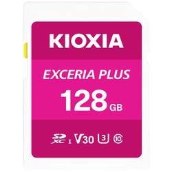 Kioxia EXCERIA PLUS paměťová karta SDXC 128 GB UHS-I, v30 Video Speed Class