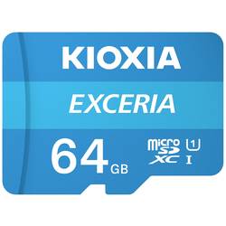 Kioxia EXCERIA paměťová karta microSDXC 64 GB UHS-I nárazuvzdorné, vodotěsné