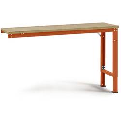Manuflex AU8055.2001 Pracovní Přístavný stůl univerzální speciální s multiplex deska, Šxhxv = 1500 x 800 x 722-1022 mm červenooranžová (RAL 2001)