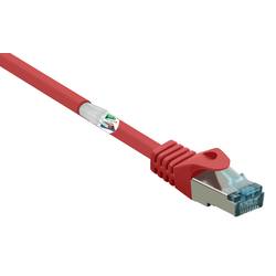 Renkforce RF-5047498 RJ45 síťové kabely, propojovací kabely CAT 6A S/FTP 3.00 m červená samozhášecí 1 ks