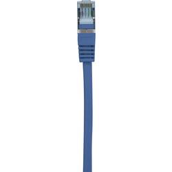 Renkforce RF-5047458 RJ45 síťové kabely, propojovací kabely CAT 6A S/FTP 3.00 m modrá s ochranou, samozhášecí 1 ks