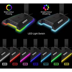 SpeaKa Professional SP-HPS-320 stojan na sluchátka Vhodné pro (sluchátka):sluchátka on-ear, sluchátka over-ear černá