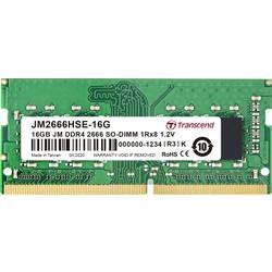 Transcend JetRAM RAM modul pro notebooky DDR4 16 GB 1 x 16 GB Bez ECC 2666 MHz 260pin SO-DIMM CL19 JM2666HSE-16G