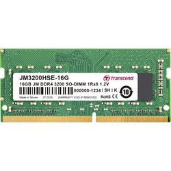 Transcend JetRAM RAM modul pro notebooky DDR4 16 GB 1 x 16 GB 3200 MHz 260pin SO-DIMM JM3200HSE-16G