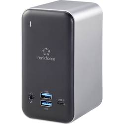 Renkforce RF-4499452 USB-C® dokovací stanice Vhodné pro značky (dokovací stanice pro notebook): univerzální vč. funkce nabíjení