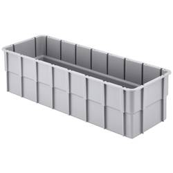 Alutec 75230 vkládací krabice , stohovatelné, (d x š x v) 362 x 131 x 101 mm, šedá, 1 ks