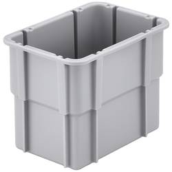 Alutec 75210 vkládací krabice , stohovatelné, (d x š x v) 131 x 101 x 90 mm, šedá, 1 ks