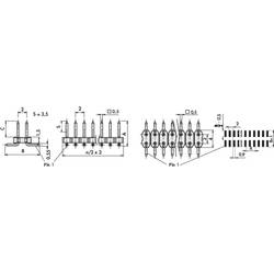 Fischer Elektronik pinová lišta (standardní) Počet řádků: 2 Počet kontaktů v řadě: 20 10063663 1 ks
