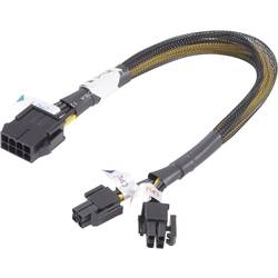Akasa napájecí prodlužovací kabel [1x ATX zástrčka 8pólová (4+4) - 1x ATX zásuvka 8pólová (4+4)] 0.30 m žlutá, černá