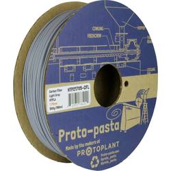 Proto-Pasta HTP21705-CFL Light Gray Carbon PLA vlákno pro 3D tiskárny PLA plast 1.75 mm 500 g světle šedá 1 ks