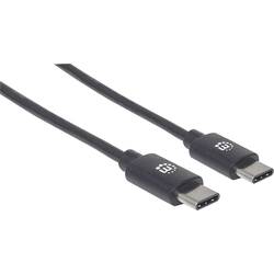 Manhattan USB kabel USB 2.0 USB-C ® zástrčka 0.50 m černá 354868