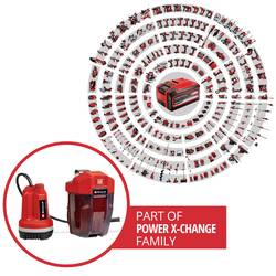 Einhell 4170429 Power X-Change GE-PP 18 RB Li - Solo ponorné tlakové čerpadlo 3000 l/h 20 m
