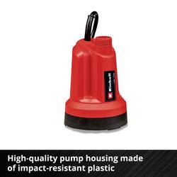 Einhell Power X-Change GE-SP 18 Li - Solo 4181500 ponorné čerpadlo na čistou vodu 5000 l/h 8 m